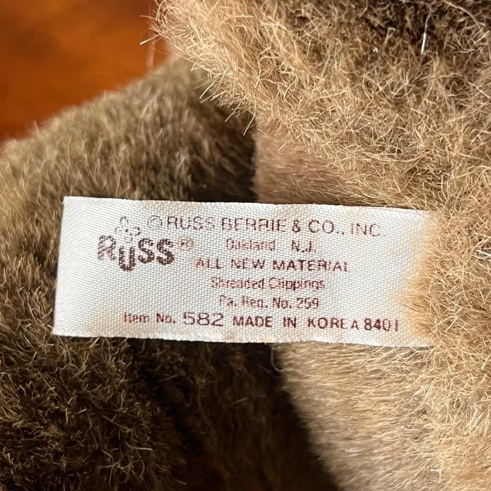 Vtg Russ Buckingham Plush Teddy‎ Bear 14